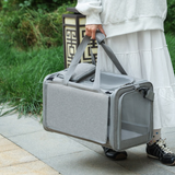 Multifunctional Pet Travel Bag: Large Capacity, Breathable, Portable, Handheld or Crossbody Pet Bag - Gray - Extra Image