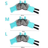 Breathable Horse Face Mask - Mosquito, Insect, and Fly Protection - Equestrian and Race Horse Head Cover - Blue - S - Low Angle