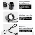 7-in-1 Outdoor Survival Whistle, 2-pack-Multifunctional Emergency Whistle, Portable Gear for Camping and Adventure