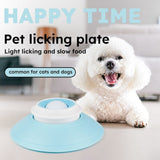 Pet Slow Feeder Bowl with Food Dispenser, Non-Slip, Universal Puzzle Feeder for Cats and Dogs - White - Side View