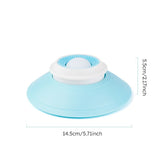 Pet Slow Feeder Bowl with Food Dispenser, Non-Slip, Universal Puzzle Feeder for Cats and Dogs - White - Rear View