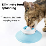 Pet Slow Feeder Bowl with Food Dispenser, Non-Slip, Universal Puzzle Feeder for Cats and Dogs - White - Close-Up Angle