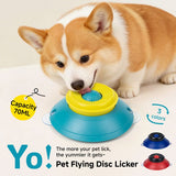 Slow Feeder Lick Bowl, Universal for Cats and Dogs, a Fun and Stimulating Feeding Tool - Red - Side View