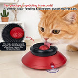 Slow Feeder Lick Bowl, Universal for Cats and Dogs, a Fun and Stimulating Feeding Tool - Red - Extra Image