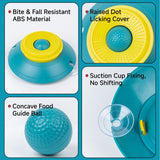 Slow Feeder Lick Bowl, Universal for Cats and Dogs, a Fun and Stimulating Feeding Tool - Blue