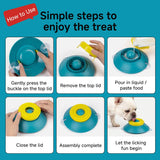 Slow Feeder Lick Bowl, Universal for Cats and Dogs, a Fun and Stimulating Feeding Tool - Green - 45-Degree Angle