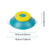 Slow Feeder Lick Bowl, Universal for Cats and Dogs, a Fun and Stimulating Feeding Tool - Green - Close-Up Angle