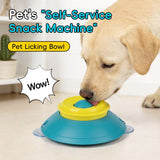 Slow Feeder Lick Bowl, Universal for Cats and Dogs, a Fun and Stimulating Feeding Tool - Green