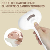 Rechargeable Pet Massage Comb with Spray, Anti-Shedding, Detangling, and Cleaning Comb - Green