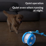 Smart Self-Rolling Pet Toy, Durable Chew Ball for Cats and Dogs to Keep Themselves Entertained - Orange - Close-Up Angle