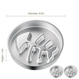 2-Piece Stainless Steel Slow Feeder Set for Pets, Reversible, for Cats and Dogs – Fishbone Design