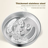 2-Piece Stainless Steel Slow Feeder Set for Pets, Reversible, for Cats and Dogs – Paw Design
