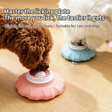 Slow Feeder Bowl for Pets, Non-Slip Puzzle Feeder for Cats and Dogs - Pink - Side View