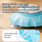Slow Feeder Bowl for Pets, Non-Slip Puzzle Feeder for Cats and Dogs - Pink - Rear View