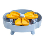 Detachable Rotating Slow-Feeding Pet Bowl, Non-Slip and Choke-Proof Feeding Bowl - Blue