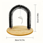 Multifunctional Cat Arch Scratcher, Durable Scratching Post, and Cat Grooming Toy
