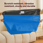 4-Pack 180L Extra-Large Storage Bags, Heavy-Duty, Wear-Resistant, Waterproof Moving Bags - Red