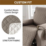 Waterproof and Non-Slip Single Sofa Cushion, Pet-Resistant and Washable Sofa Cover - Taupe