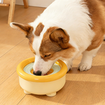 Anti-Splash Floating Pet Water Bowl, 1500ml Large Capacity, Tip-Proof and Chin-Dry Design - Blue