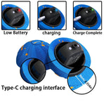 Smart Interactive Dog Toy Ball, Auto-Bouncing and Spinning, E-TPU Bite-Resistant and Rechargeable - Black