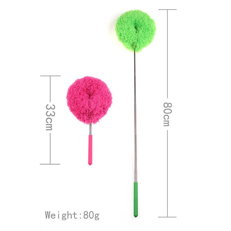 6-Pack, Telescopic Microfiber Duster with Extendable Handle, for High Ceilings & Fan Cleaning - Blue