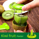 4-Pack - Multi-Function Kiwi Peeler: The Ultimate Home Fruit Peeler and Scooper, Kitchen Tool - Green