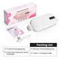 LED Display Period Heating Belt for Women, 5 Heat Settings & 4 Vibration Modes Wireless Menstrual Cramp Relief Waist Heating Pad - White