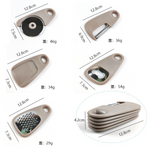 5 In 1 Portable Kitchen Gadget Set, Stainless Steel Pizza Cutter, Peeler, Cheese Grater, Garlic Grinder & Bottle Opener Multi-function Kitchen Tools(2-pack)