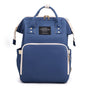 Large Capacity Dry/Wet Separate Nylon Backpack, Multifunctional Portable, Multi-Pocket Baby Diaper Bag Handbag - Blue