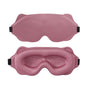 3D Contoured Sleep Mask, Breathable Fabric with Adjustable Strap, Light-Blocking Eye Mask for Sleeping, Napping, and Travel—Pink