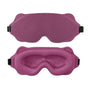 3D Contoured Sleep Mask, Breathable Fabric with Adjustable Strap, Light-Blocking Eye Mask for Sleeping, Napping, and Travel - Magenta