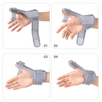 Thumb Support Brace, Adjustable Wrist & Thumb Stabilizer, Breathable Protector for Tendonitis—Black