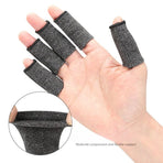 10PCS Elastic Compression Finger Sleeves, Breathable Support Protectors for Sports & Daily Use-L