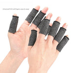 10PCS Elastic Compression Finger Sleeves, Breathable Support Protectors for Sports & Daily Use-M