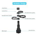 3-Hole Car Cup Holder Expander, Adjustable Rotatable Drink Holder for Car Round Cup Slot