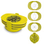 3-in-1 Multi-Fruit Slicer Set, Apple, Mango, and Tomato Cutter, Stackable Vegetable Cutting Kitchen Tool—Light Green