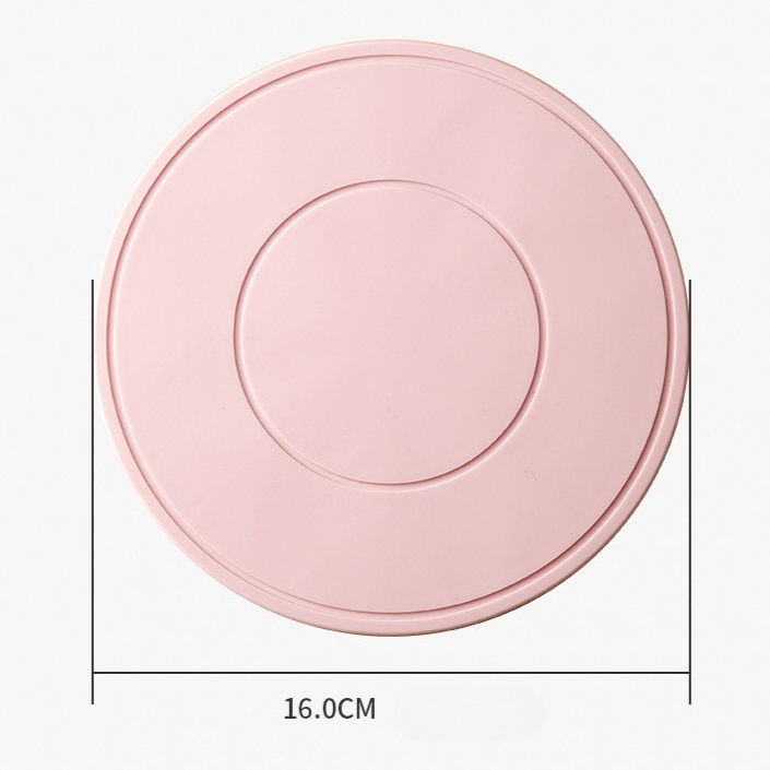 Food-Grade Silicone Heat-Resistant Trivet, 16cm Non-Slip Table Mat, Snowflake Hollow Hot Pot Coaster—Green