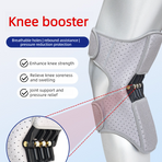 2-Pack - Bionic Exoskeleton Knee Booster Brace, Spring Support Knee Pad for Seniors: Climbing, Lifting, and Sports—Joint Relief (Gray)