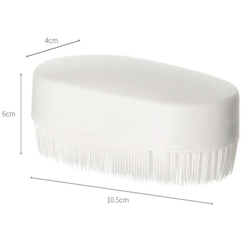 2-Pack - Minimalist Detachable Soft-Bristle Laundry Brush, Multi-Purpose Household Scrub Brush for Clothes & Shoes
