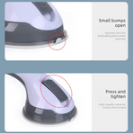 Suction Cup Bathroom Grab Bar, Anti-Slip Shower Assist Handle for Elderly, No Drill Toilet Tub Safety Handrail 2 Pack