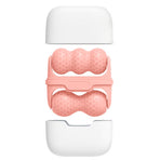 Double-Sided Dual Ice Roller Beauty Device, Household Cold Compress Roller, Lifting and De-Puffing Full-Body Massager—Pink