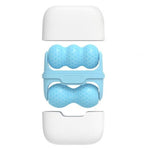 Double-Sided Dual Ice Roller Beauty Device, Household Cold Compress Roller, Lifting and De-Puffing Full-Body Massager—Blue