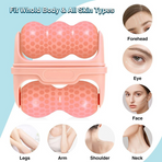 Double-Sided Dual Ice Roller Beauty Device, Household Cold Compress Roller, Lifting and De-Puffing Full-Body Massager—Blue