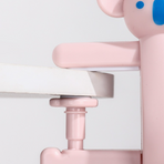 2-Pack Koala Desk Hook, Adjustable Glue-Free Table-Side Bag Hanger, Heavy-Duty Portable Backpack Hook for Students—Pink