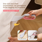 Multi-Function Mattress Lifting Tool, Labor-Saving Bed Sheet Tucking Helper, Double-Sided Static Lint Remover Brush—Yellow