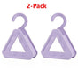 2-Pack Triangular No-Mark Bag Storage Hooks, Multi-Purpose Anti-Crease Hanger for Handbags, Scarves, and Ties—Purple