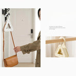 2-Pack Triangular No-Mark Bag Storage Hooks, Multi-Purpose Anti-Crease Hanger for Handbags, Scarves, and Ties—Purple