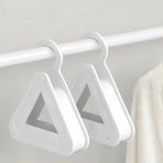 2-Pack - Triangular No-Mark Bag Storage Hooks, Multi-Purpose Anti-Crease Hanger for Handbags, Scarves, and Ties - White