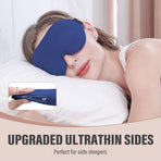 3D Deepened Sleep Eye Mask, Integrated Nose Wing, Full Light-Blocking, Breathable Eye Cover for Naps and Travel—Pink