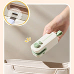 Magnetic Mini Rechargeable Sealer, 2-in-1 Portable Plastic Food Bag Sealing & Cutting Machine—White
